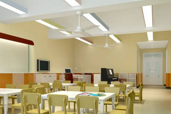 Why does educational lighting use intelligent lighting system?
