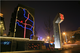 宽门和城市地图